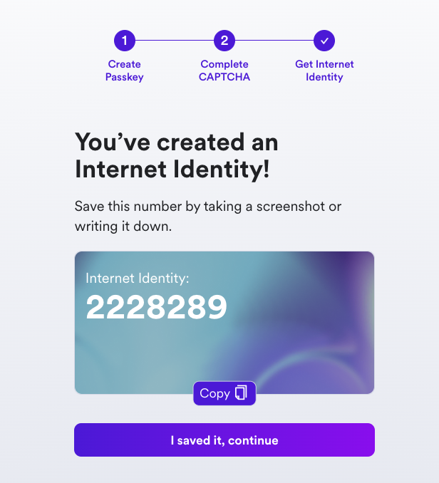 Internet Identity screen prompting the user to authorize access to Openchat Internet Identity screen prompting the user to authorize access to Openchat